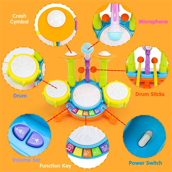 DIDÁTICO BATERIA DRUMS DIDACTIC